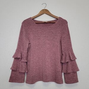 Style & Co Ruffled Long Sleeve Blouse